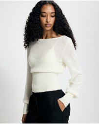 Lover - Vespera Alpaca Blend Sheer Jumper