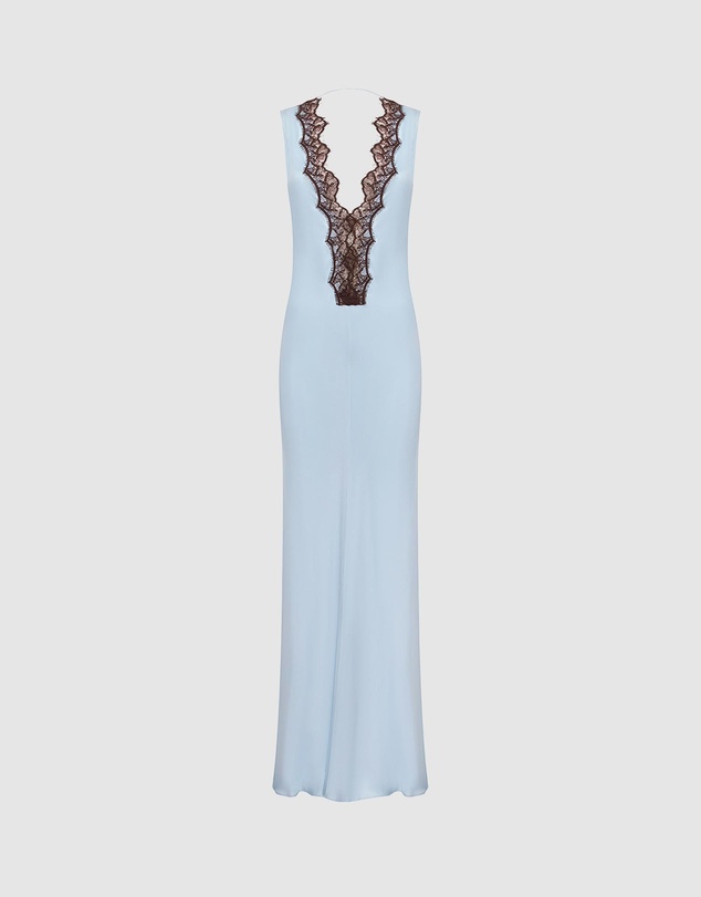 Shona Joy - Allegra Lace Plunged Maxi Dress - ICONIC EXCLUSIVE