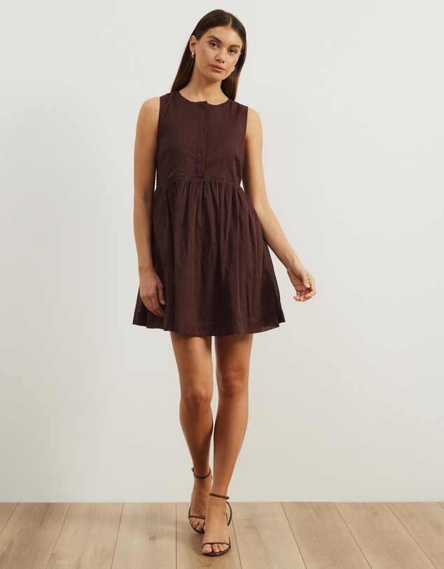 Atmos&Here - Dalia Cotton Voile Mini Dress