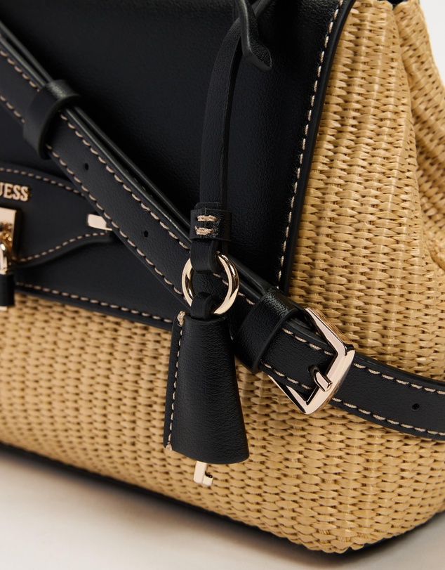 GUESS - Maggie Straw Flap Shoulder Bag