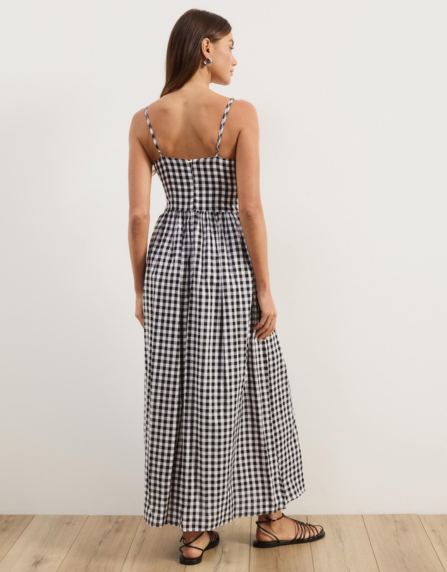 Atmos&Here - Sammy Linen Blend Midi Dress