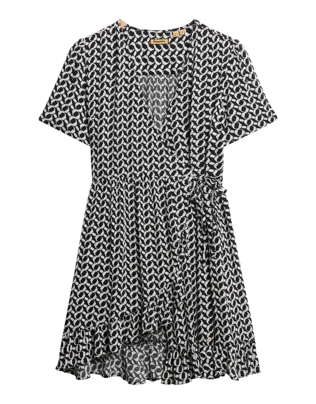 Superdry - Short Sleeve Mini Wrap Slim Fit Dress