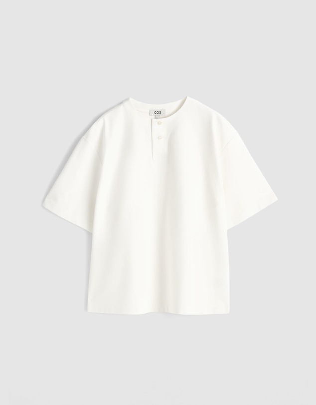 COS - Oversized Cotton-Jersey Henley