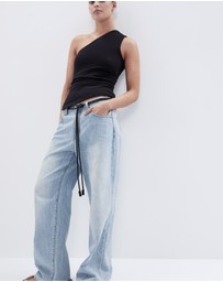 UNISON - Aus Cotton One Shoulder Top