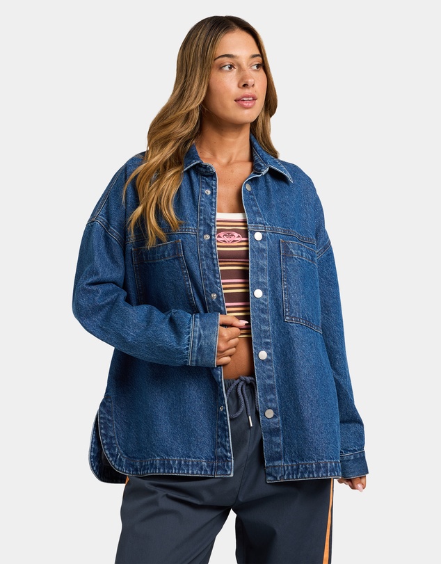 Roxy - Womens Back Slider Denim Jacket