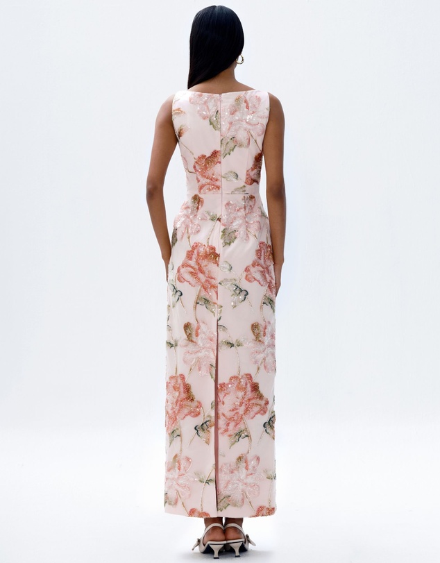 JUSTIN TONG - Ellaire Beaded Midi Dress