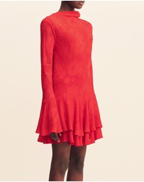 Shona Joy - Bowery Long Sleeve Ruffle Mini Dress