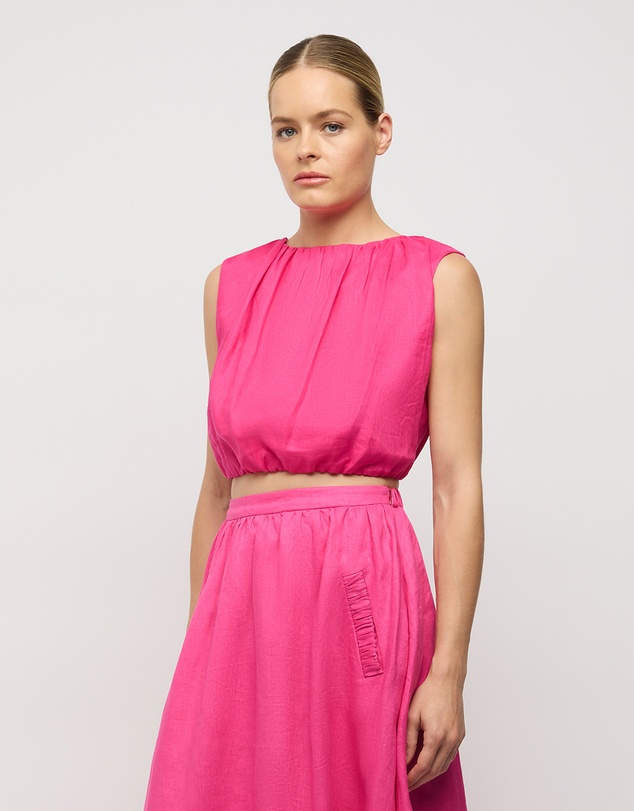 FRIEND of AUDREY - Adoni Linen Cocoon Top
