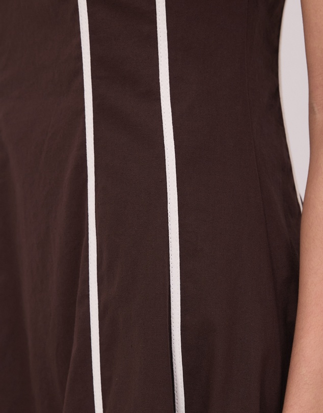 Calli - Zara Contrast Seam Midi Dress