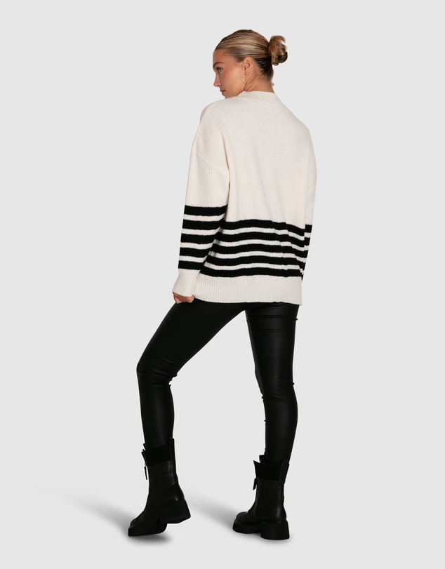 Belle & Bloom - Everything I Do Oversize Striped Knit