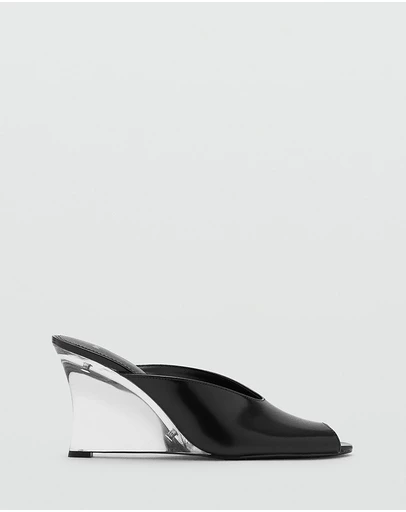 M.N.G - Leather Wedge Shoe