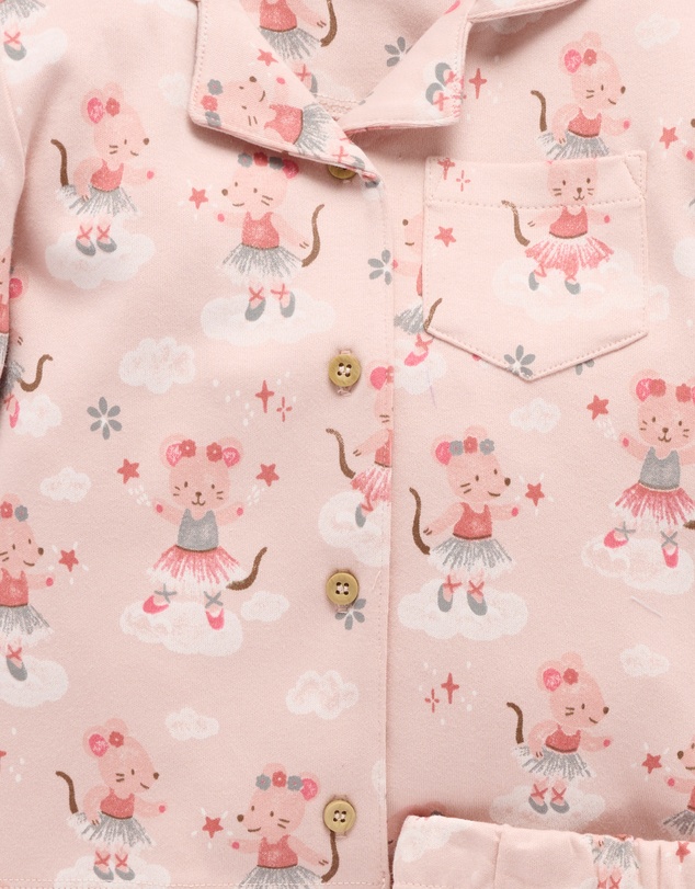 Purebaby - Thick Button Up Pyjama Set -Kids-Babies