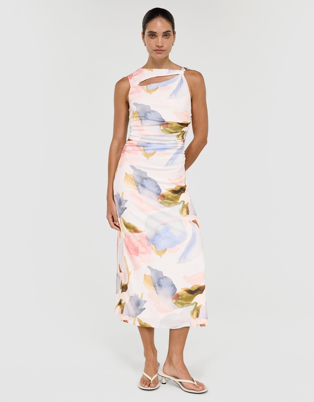 Staple the Label - Valea Mesh Midi Dress