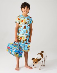 Kip&Co - KipCo x Mambo Puppies Organic Cotton Short Sleeve Tee Short Pyjama Set - Kids