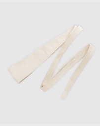Belle & Bloom - Odyssey Soft Wrap Leather Belt - Cream