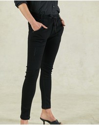 DRICOPER DENIM - Active Black Ankle Length Jeans