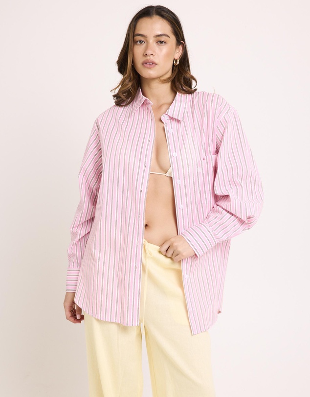 Subtitled - Coby Crisp Oversized Long Sleeve Shirt