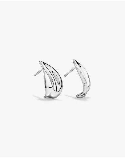 Michael Hill - Organic Shape Stud Earrings in Sterling Silver