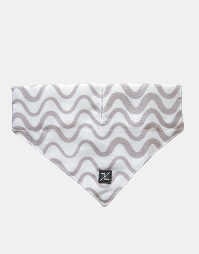 Mog & Bone - Dog Bandana - Mocha Wave print