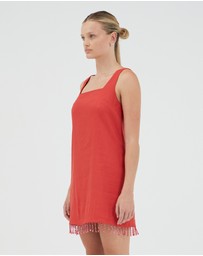 Third Form - Flame Linen Mini Dress