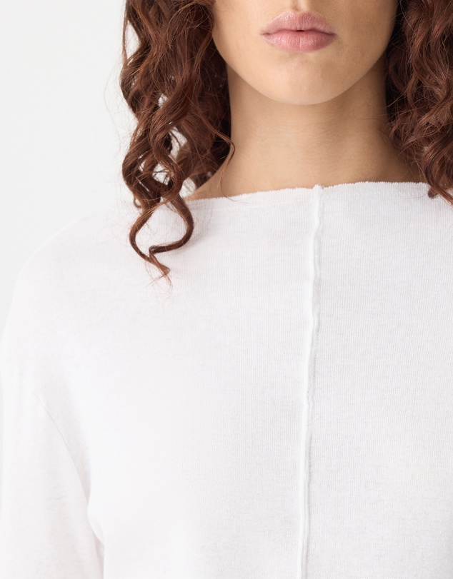 Bassike - Front Seam Rib Long Sleeve T-Shirt