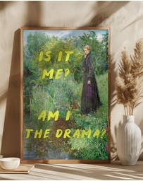 Olive et Oriel - Is It Me? Am I The Drama? by The Art Concept Art Print