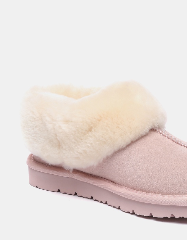 EVERAU - EverAU Ugg Homey Slipper Suede Cow Suede Upper House Shoes