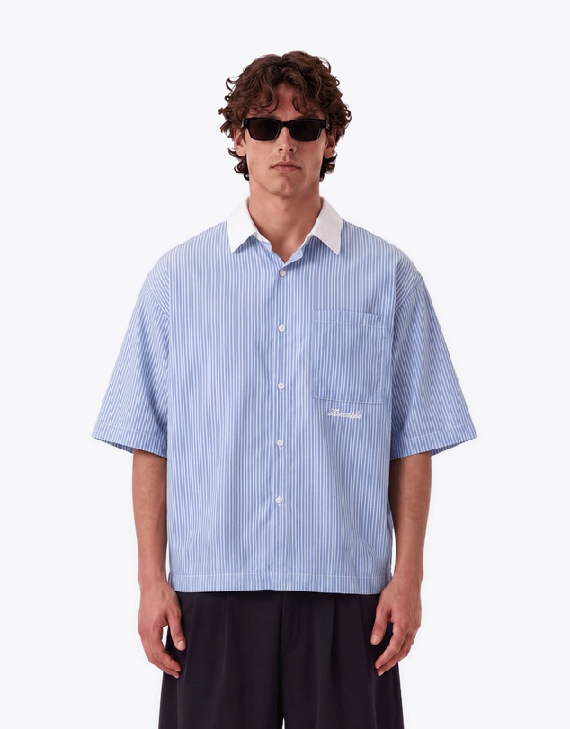 Zanerobe - Seersucker Box Crop Shirt
