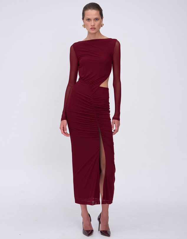 Suboo - Christy Mesh Ruched Front Maxi