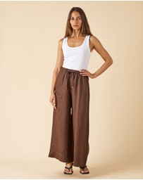 CAMIXA - Palazzo Linen Pants