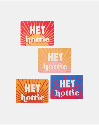 HOTTIE - Sunnie Hey Hottie 4-Piece Placemat Set