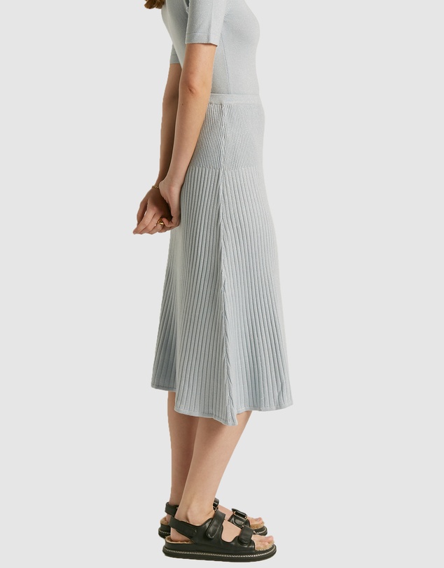 FRIEND of AUDREY - Santa Monica Lurex Midi Skirt