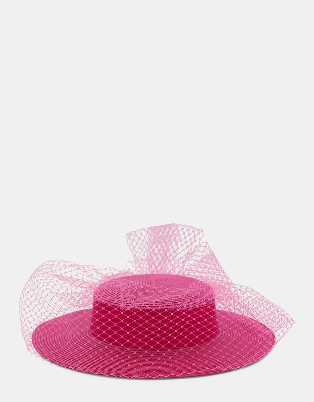 Morgan & Taylor - Danika Racewear Boater in Hot Pink