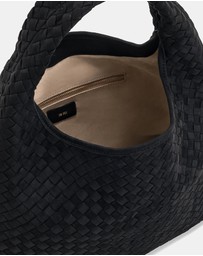 JW PEI - laura Faux Suede Woven Shoulder Bag
