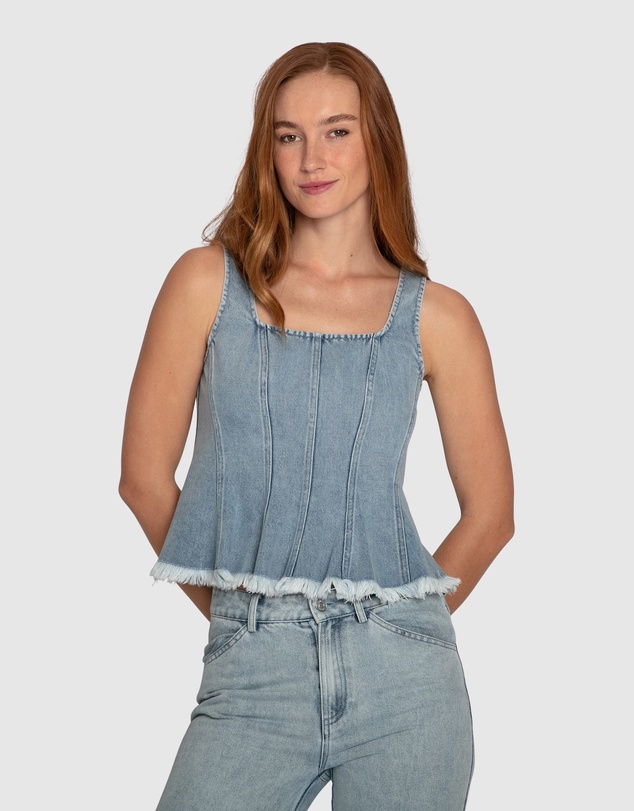 Belle & Bloom - Hold Me Brave Denim Top