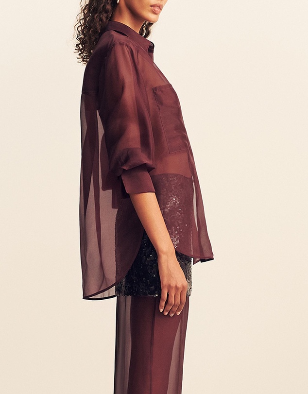 Shona Joy - Tibby Silk Organza Shirt