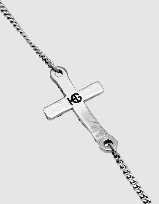 Haze & Glory - ICONIC EXCLUSIVE - Cross Bracelet in Oxidised 925 Silver