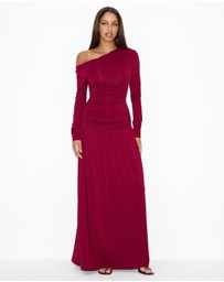 Dazie - She's All That LS Jersey Maxi Dress