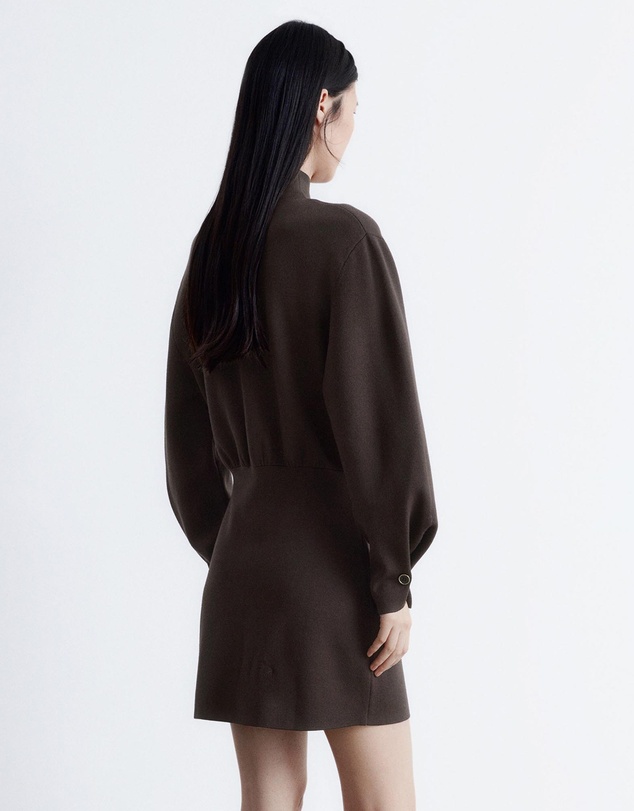 & Other Stories - Knitted Mock-Neck Mini Dress
