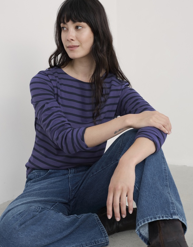 Seasalt - Seasalt Cornwall Purple Sailor Shirt