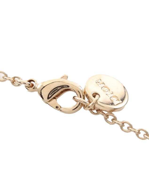 Pre-Loved by Azura Reborn - Pre-Loved Gold Plated Rhinestone Petit CD Logo Pendant Necklace