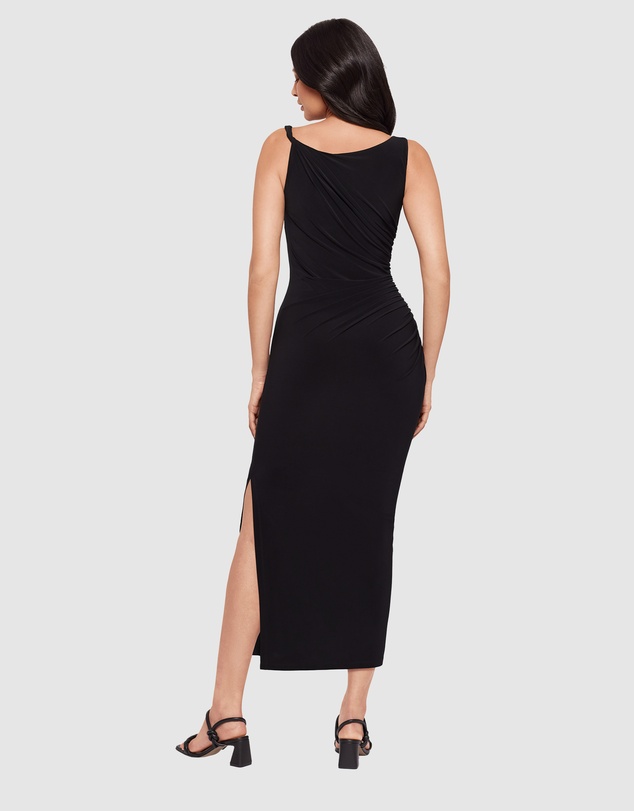 Miraclesuit Shapewear - Maxi Bodycon Shaping Dress With Side Slit
