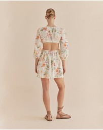 Amelius - Orangerie Long Sleeve Mini Dress