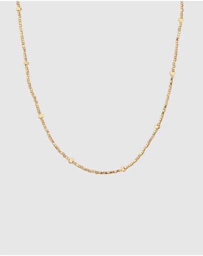 Elli Jewelry - Necklace Heart Hematite Bead 925 Sterling Silver Gold-Plated