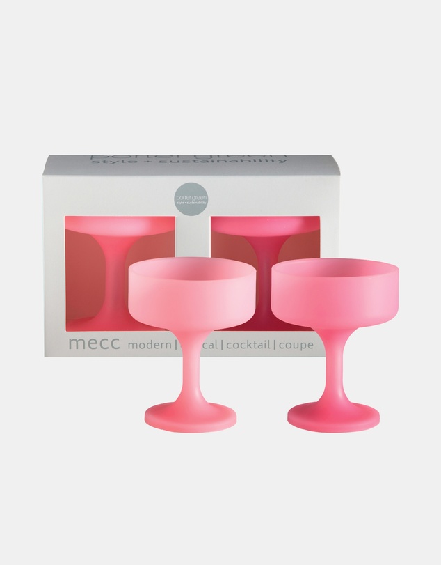 porter green - mecc | silicone unbreakable cocktail glasses