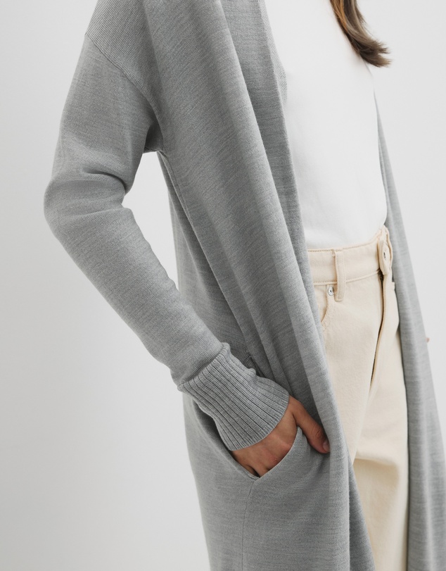Country Road - Lightweight Merino Longline Cardigan