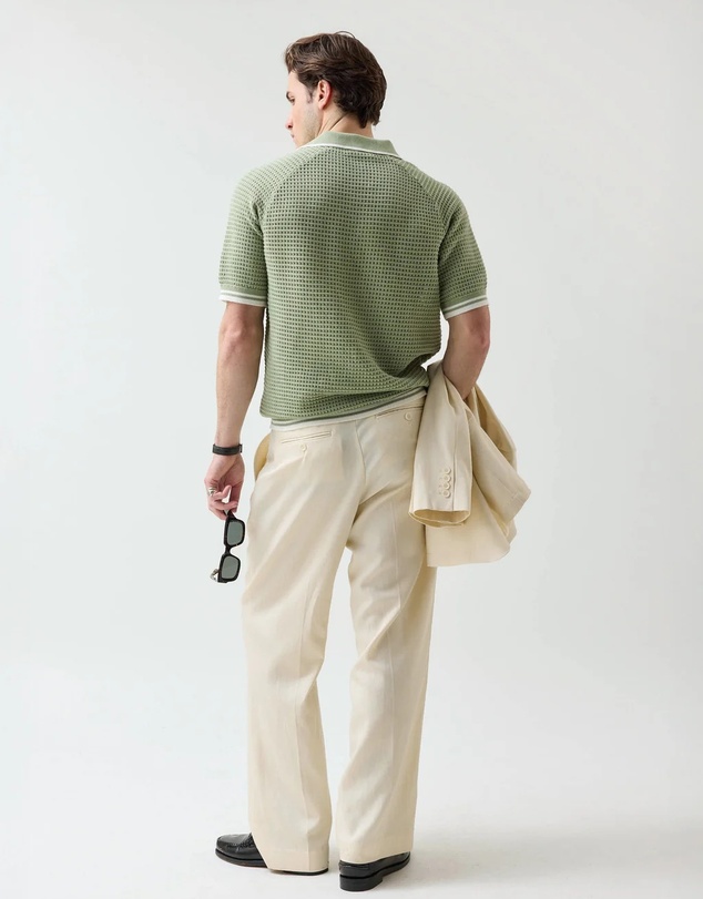 Percival - Tennis Boxy Knitted Polo