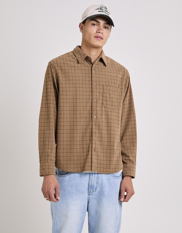 Arvust - Murphy Check Cord Long Sleeve Shirt
