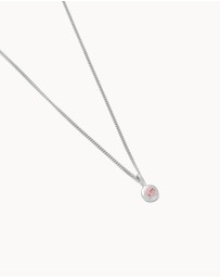 Kirstin Ash - Birthstone Necklace October Pink Tourmaline