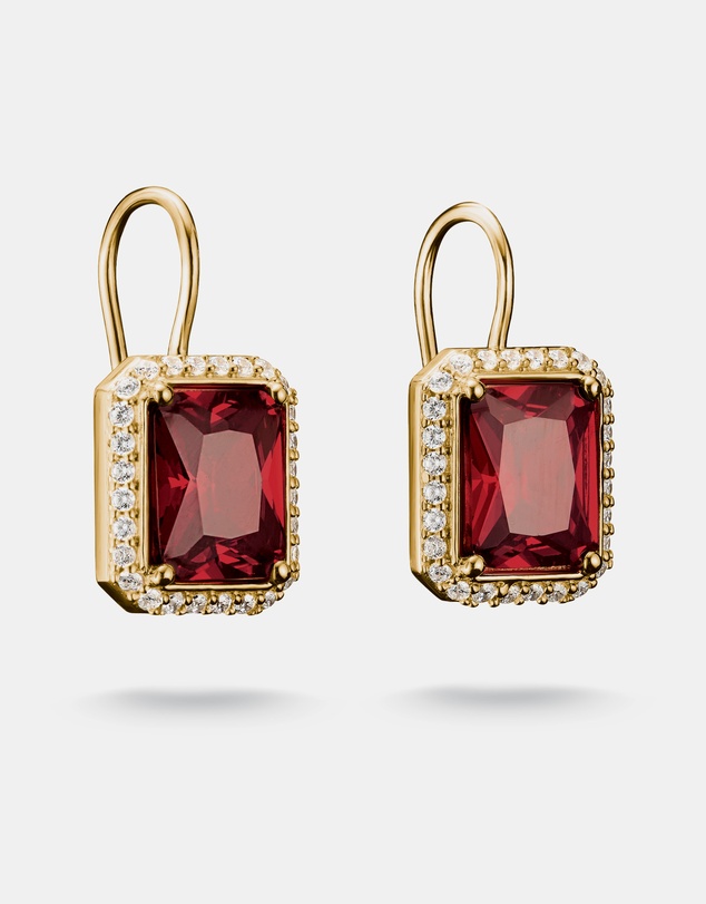 THOMAS SABO - THOMAS SABO Earrings with Red Octagonal Stones